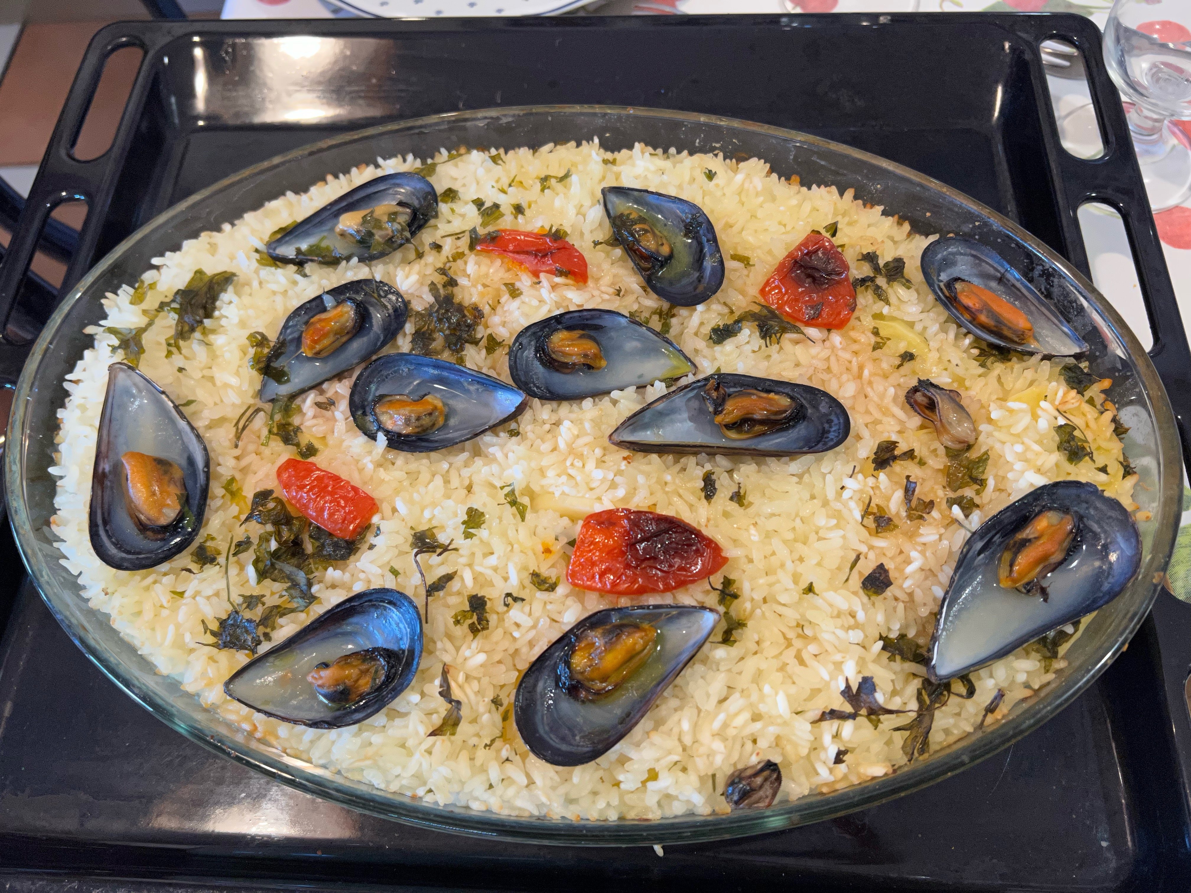 Puglia Food Rice Potatoes Mussells