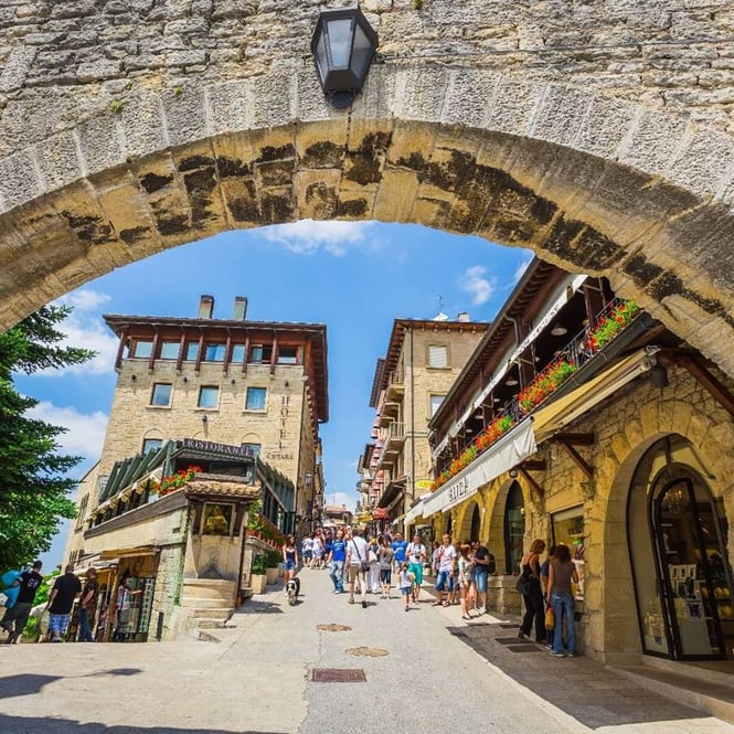 tourists in san marino