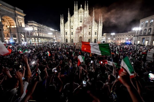 Italy European Soccer Champions