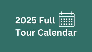 2025 Full Tour Calendar