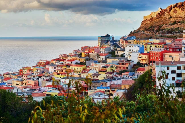 Sardinia view of Bosa