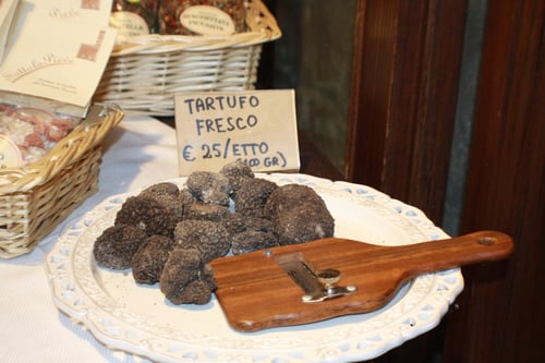 truffles at the alba market