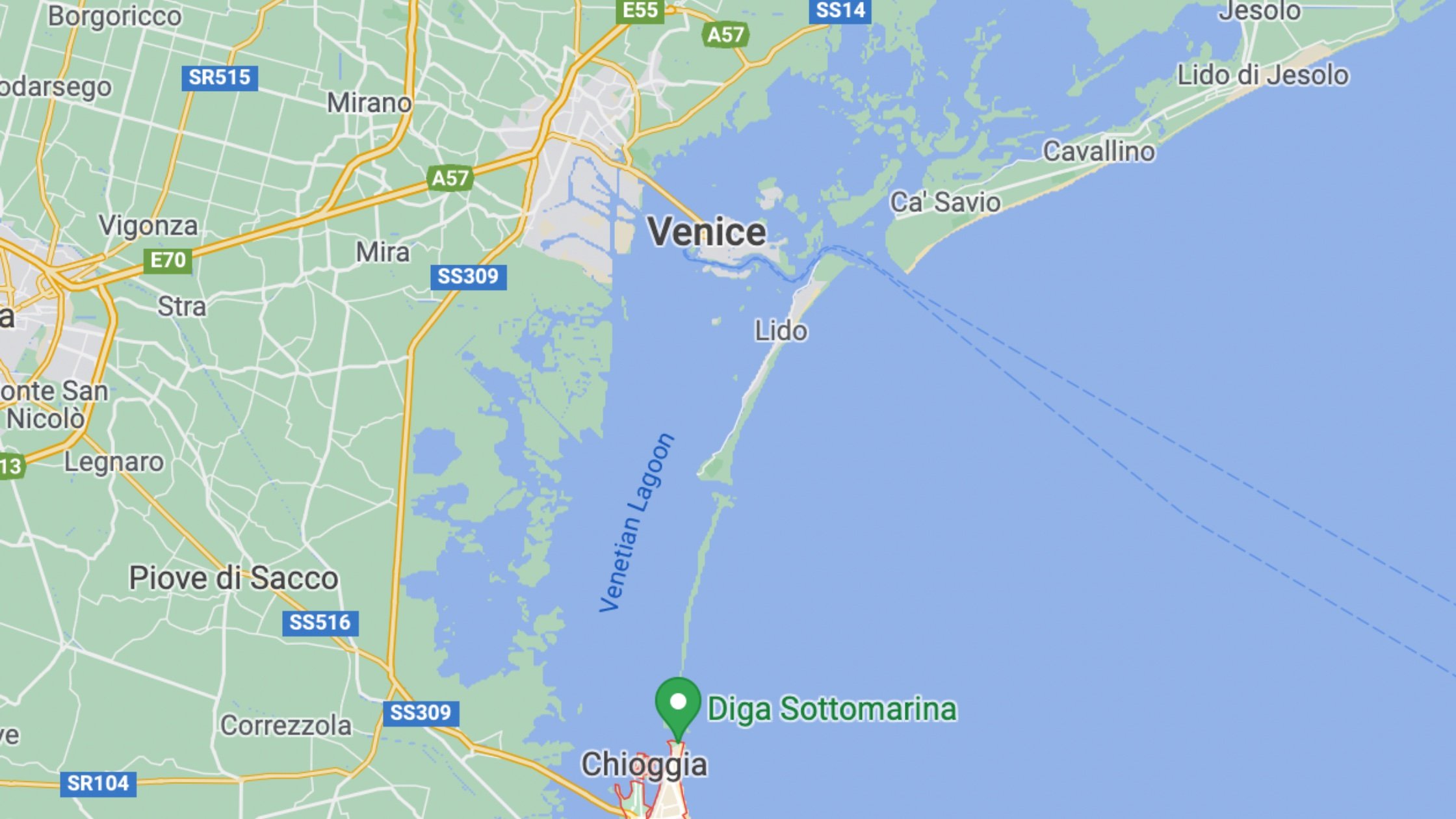 Venetian Lagoon Venice Map