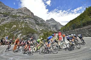 Climbing the Stelvio Pass in the Dolomites