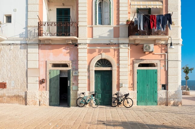Chef Bike Tour Sicily East bikes fishing village