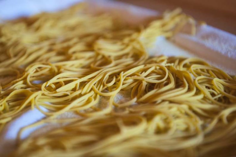 tajarin from typical italian cuisine: piedmont