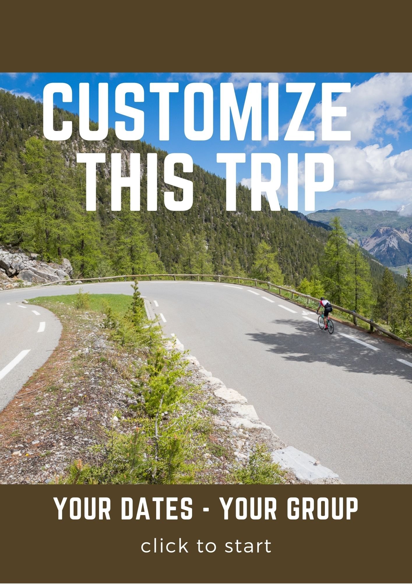 Customize this trip Western Alps